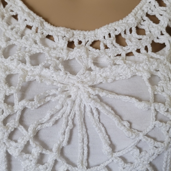 Anna Kosturova Crochet Dream Catcher Swim Cover White S - Picture 9 of 16